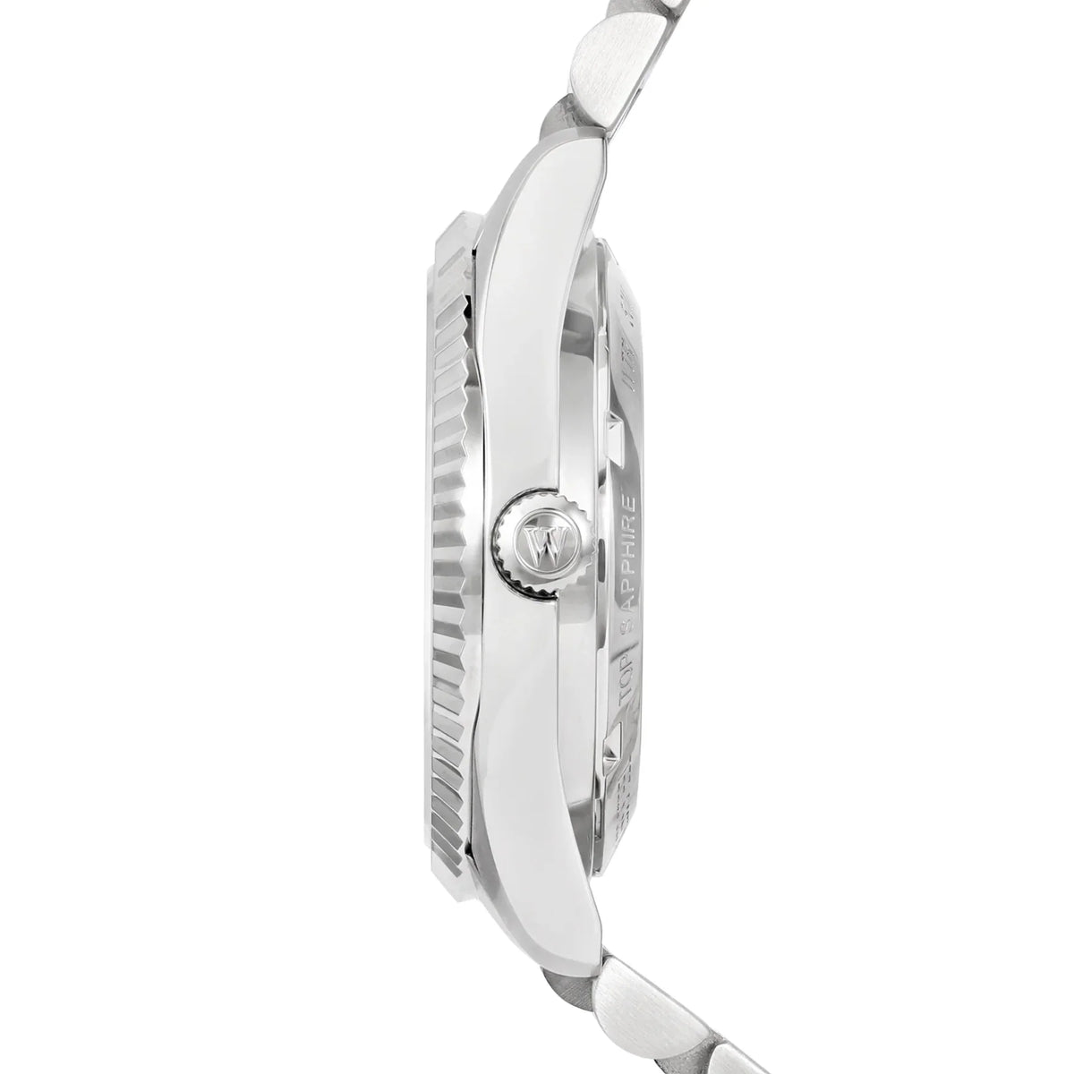 ساعة ويست إند النسائية الأوتوماتيكية بعلبة فضية اللون ومينا خضراء