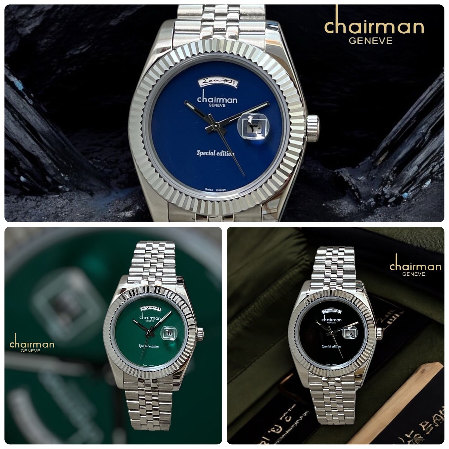 green/blue/black