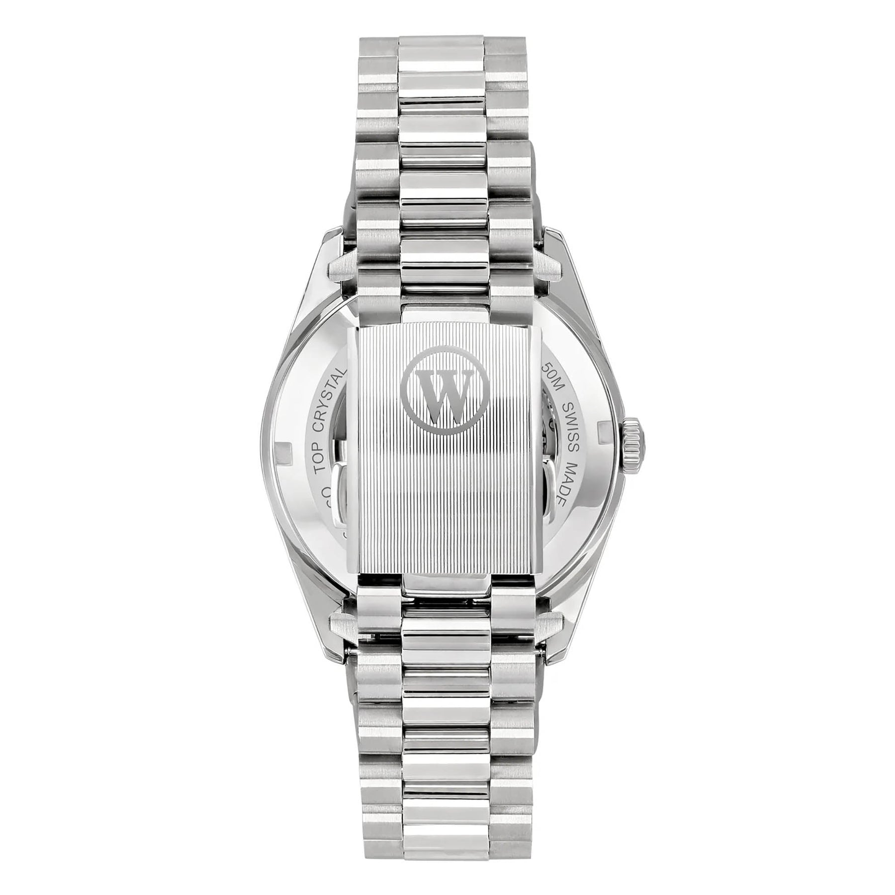 West End Women's Silver Tone Case Turquoise Dial Automatic Watch