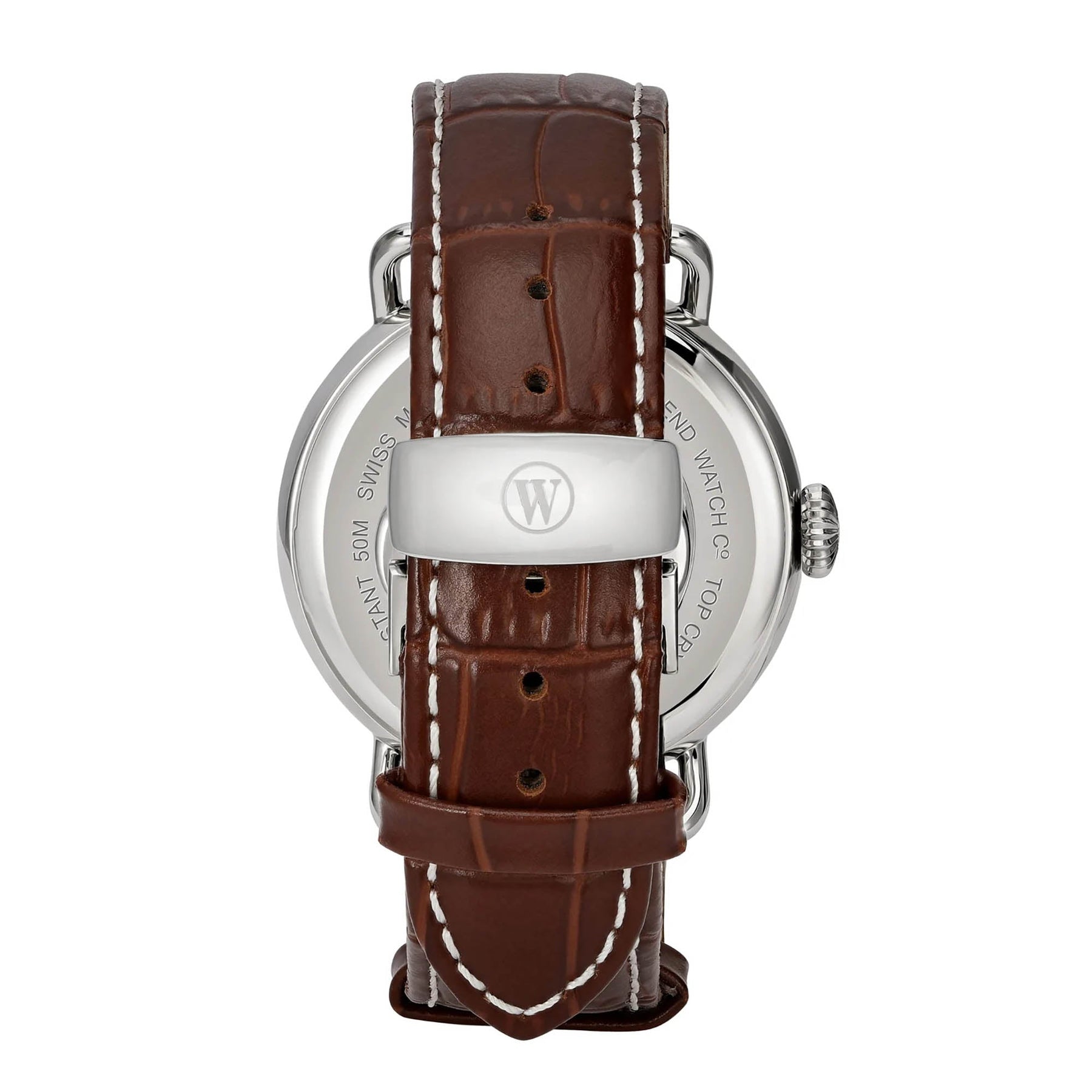 West End Men's Silver Tone Case White Dial Automatic Watch