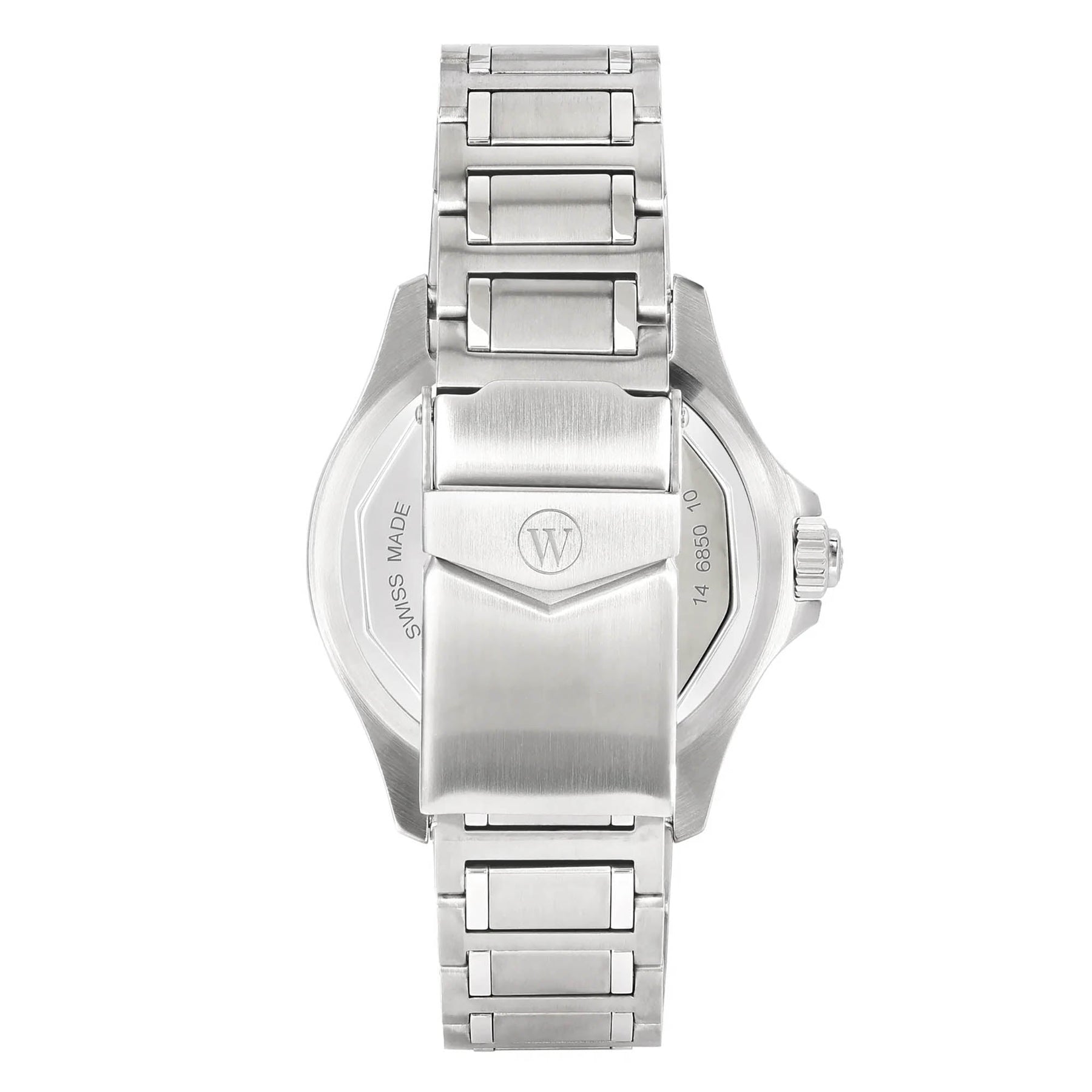 West End Men's Silver Tone Case Black Dial Automatic Watch