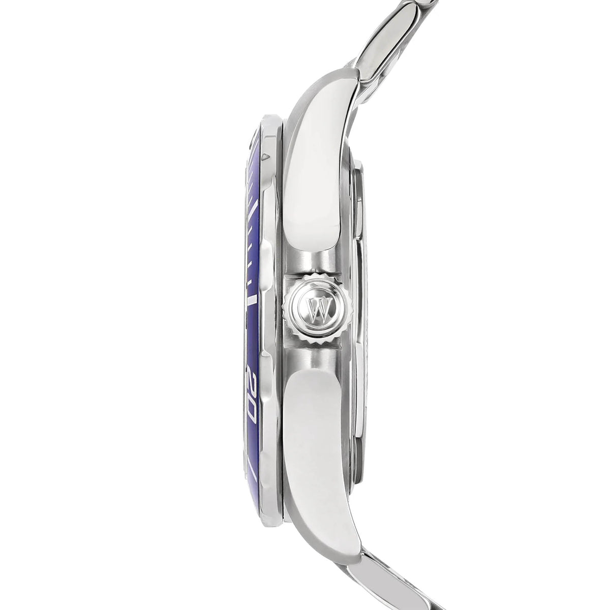 ساعة ويست إند للرجال أوتوماتيكية بعلبة فضية اللون ومينا سوداء