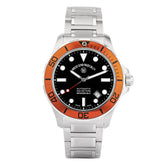 West End Men's Silver Tone Case Black Dial Automatic Watch