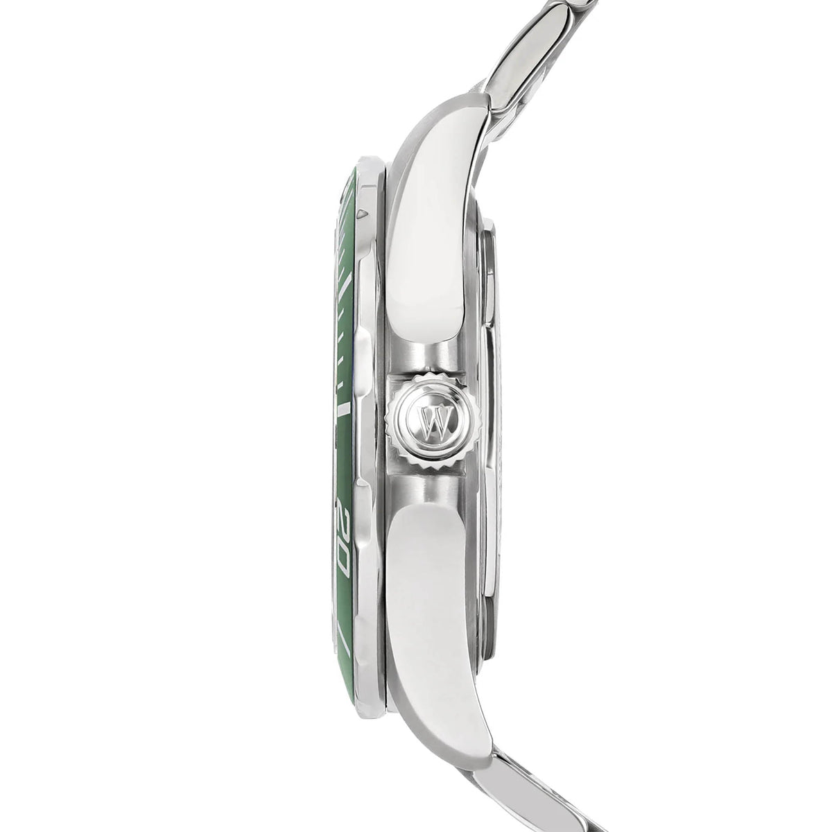 ساعة ويست إند للرجال أوتوماتيكية بعلبة فضية اللون ومينا سوداء