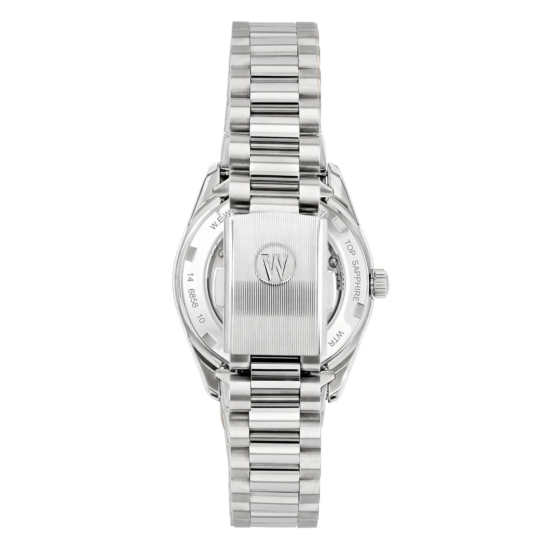 West End Women's Silver Tone Case Green Mop Dial Automatic Watch