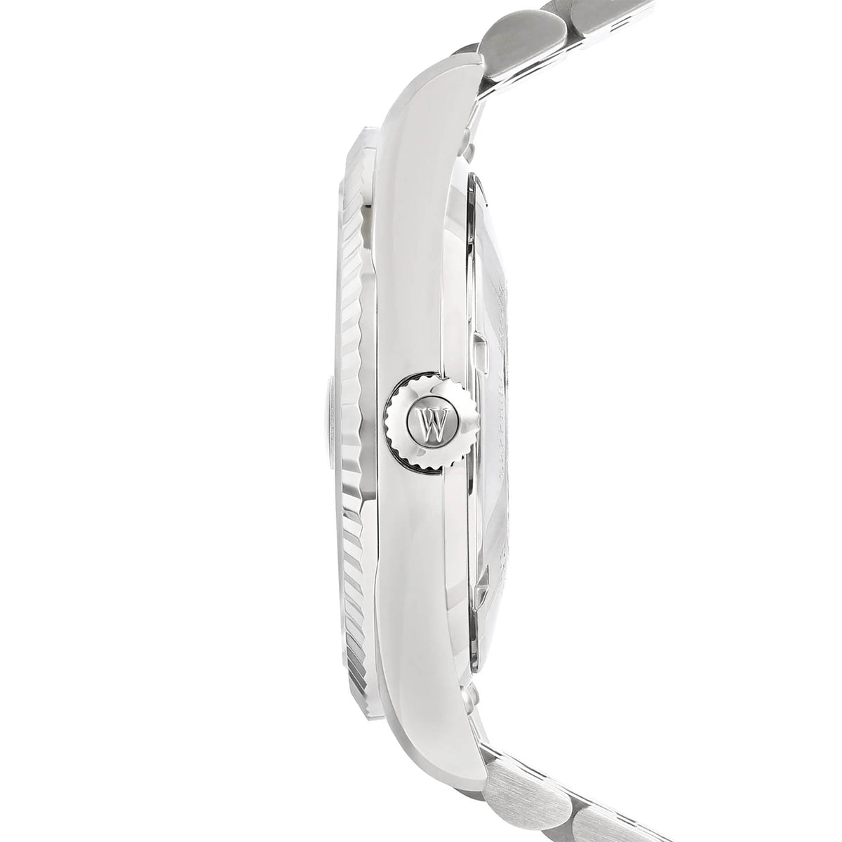 West End Men's Silver Tone Case Yellow Dial Automatic Watch