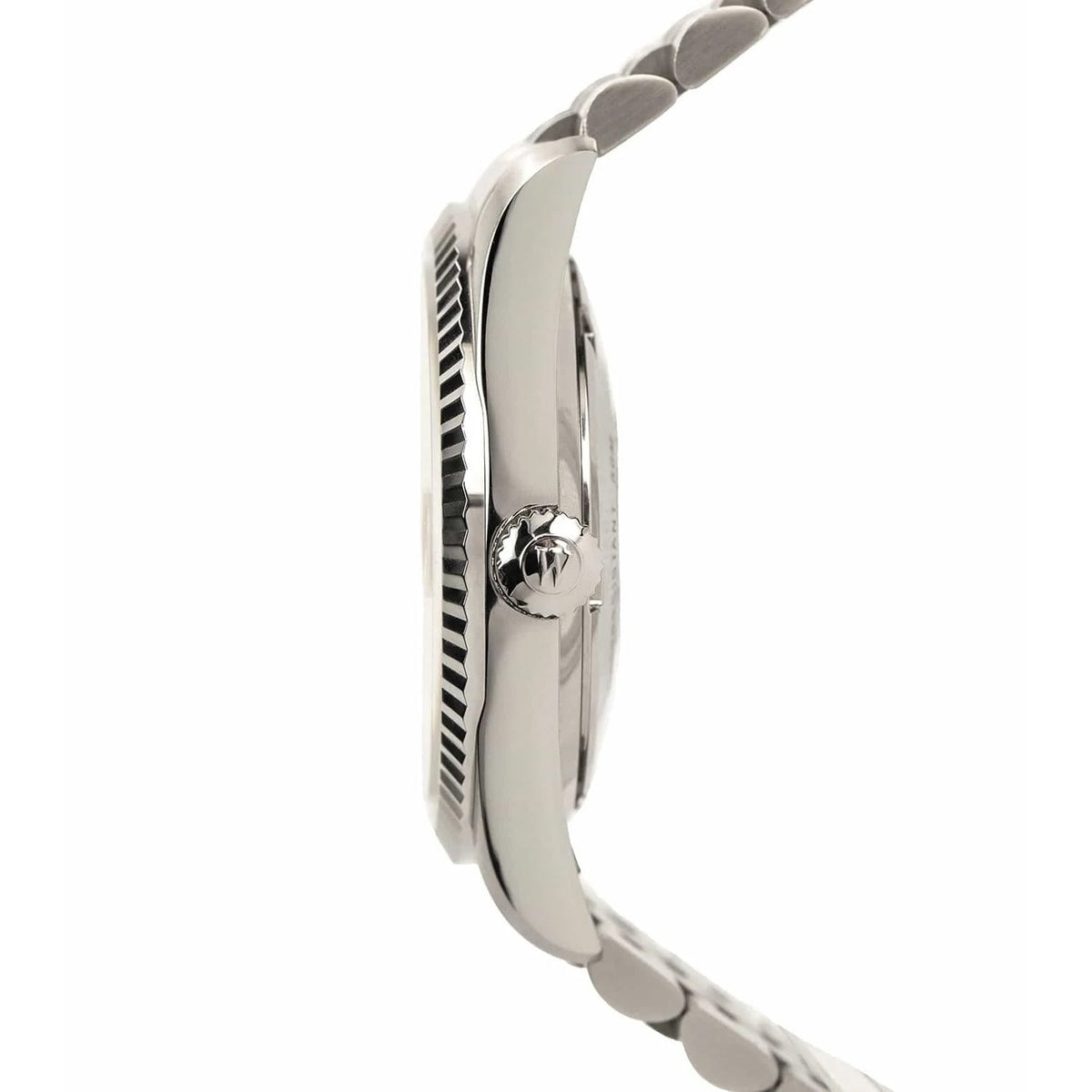 ساعة ويست إند للرجال أوتوماتيكية بعلبة فضية اللون ومينا عربية فيروزية