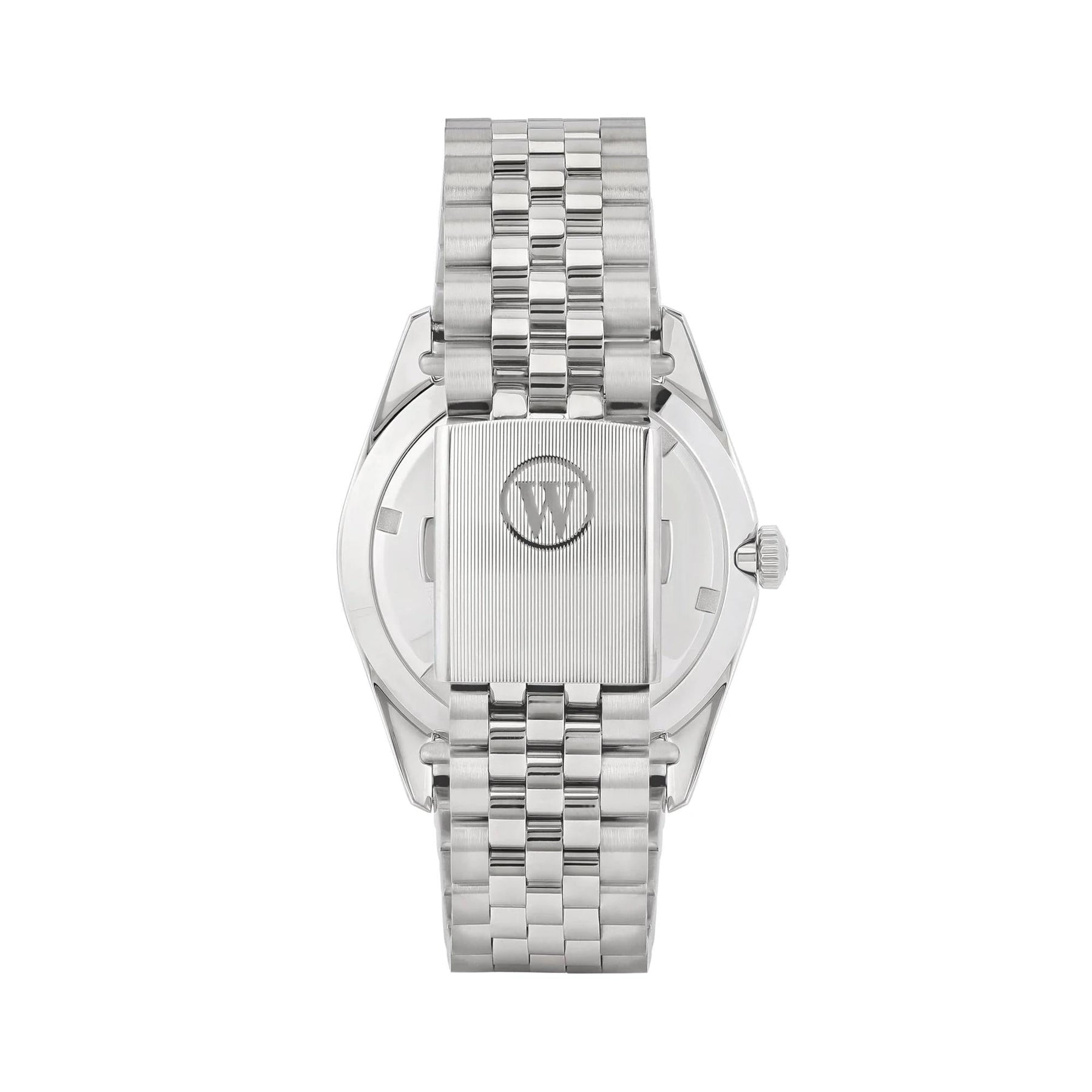 West End Men's Silver Tone Case Yellow Arabic Dial Automatic Watch