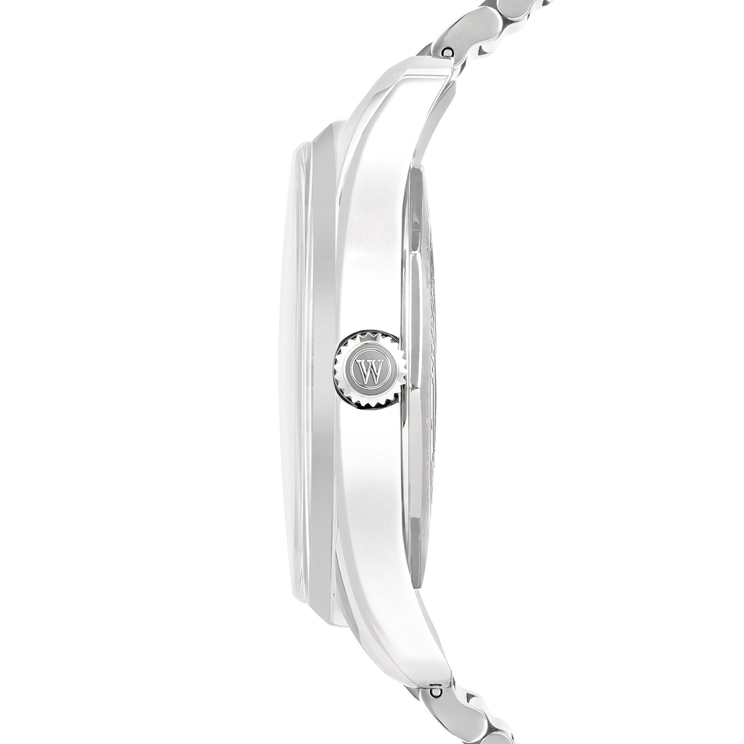 West End Men's Silver Tone Case Black Dial Automatic Watch