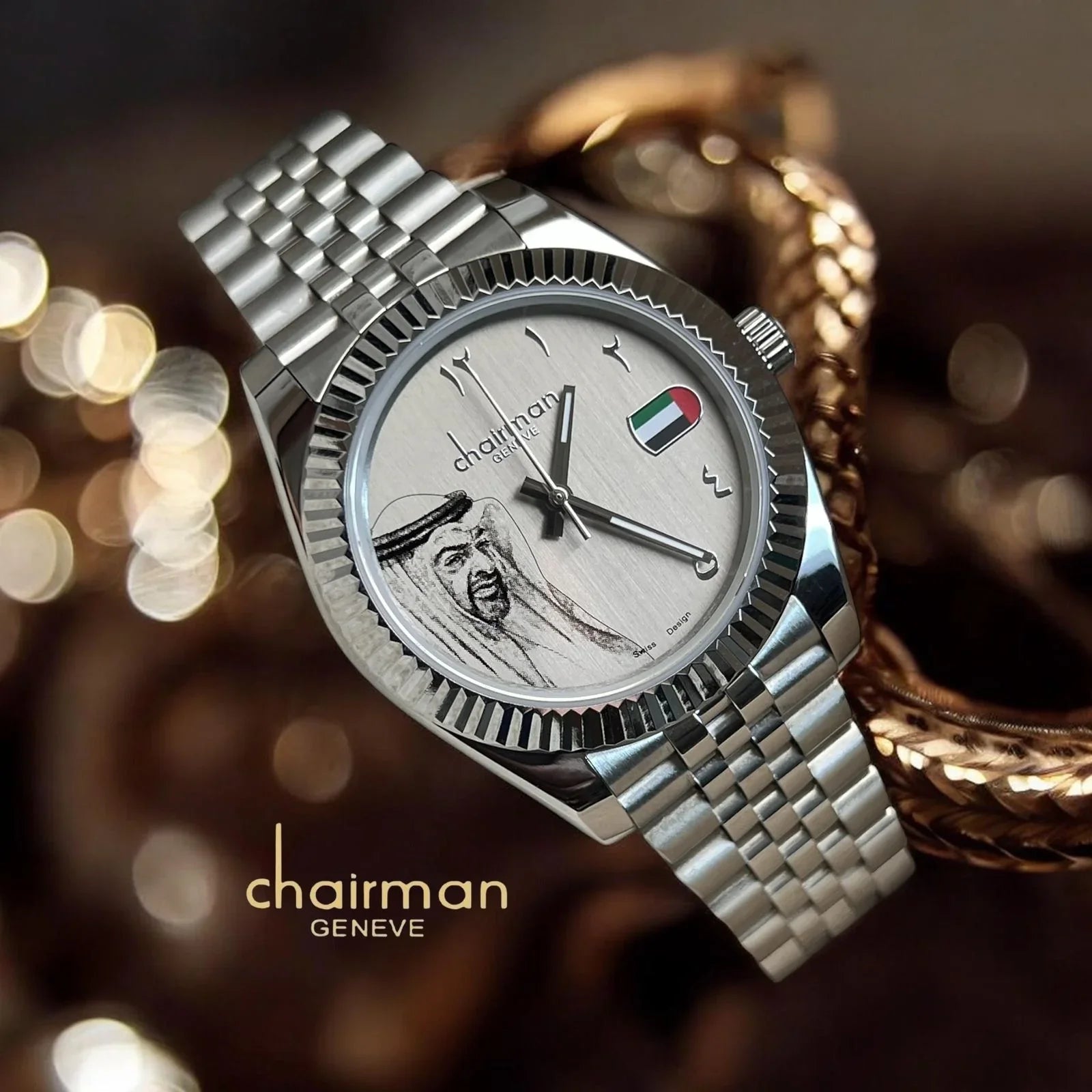 Chairman Geneve Muhammad Bin Zayed Watch 40mm - Quartz