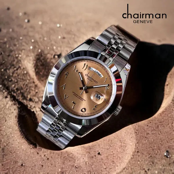 Original Chairman Arabic Numbers & Date Luxury Men's Watch One-Clickpicks