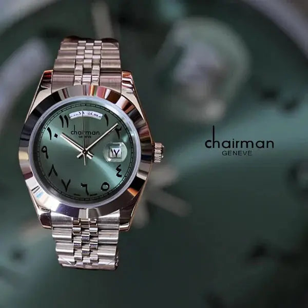 Original Chairman Arabic Numbers & Date Luxury Men's Watch One-Clickpicks