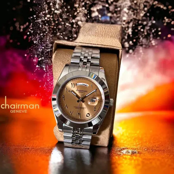 Original Chairman Arabic Numbers & Date Luxury Men's Watch One-Clickpicks